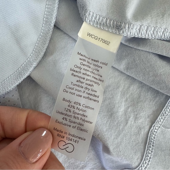 Calia Light Blue Tennis/Golf Skirt with Built in Shorts with Ball Pockets - Picture 3 of 8